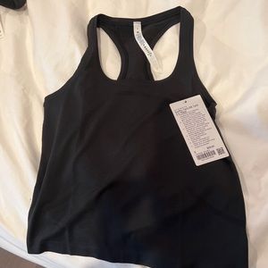 NWT Lululemon Women's Black Swiftly Tech RB Tank Top 2.0 Race Length Size 6